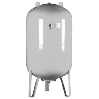 Бак мембранный CW-LV 100, серый, 10 бар, вертикальный, на ножках, с манометром, 1'