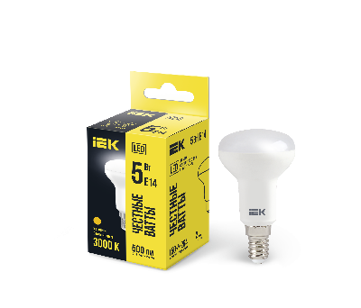 Лампа светодиодная R50 рефлектор 5Вт 230В 3000К E14 IEK LLE-R50-5-230-30-E14