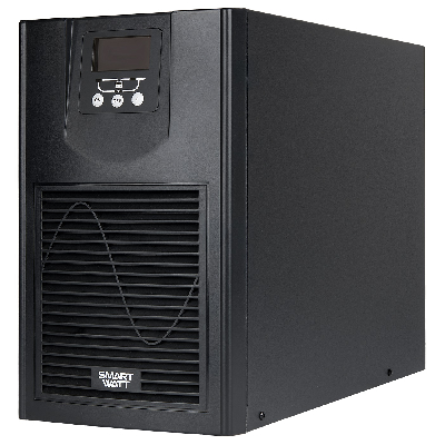 Источник бесперебойного питания SMARTWATT UPS MASTER IEC 2kVA, онлайн, мощность 2000/1800 ВА/Вт, напольный, LCD дисплей, IEC13 - 6 шт., встроенные АКБ
