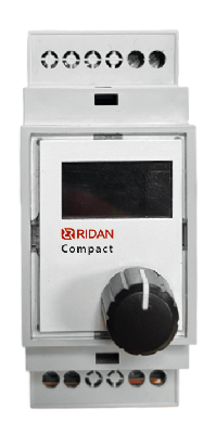 Терморегулятор Ridan Compact на шину DIN, с датчиком температуры на проводе, 16А