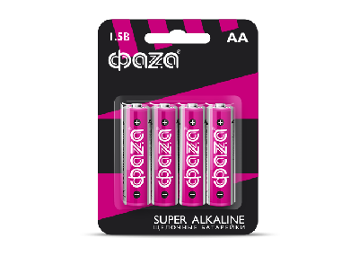 Элемент питания LR 6 (AA) Super Alkaline блистер, 4 шт. ФАZА 5000285