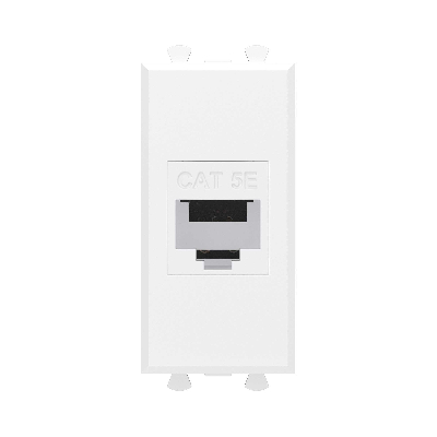 Avanti Компьютерная розетка RJ-45 без шторки      модульная кат.5е экранированная Белое облако 1    модуль