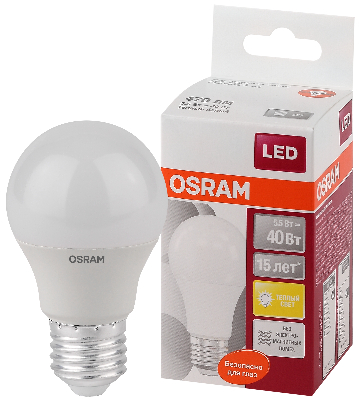 Лампа светодиодная LED 5.5Вт E27 LS CLA40 FR теплый матовая Osram LEDVANCE 971516 4052899971516