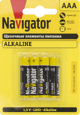 Батарейка NBT-NPE-LR03-BP4 Navigator Group 61462 20694