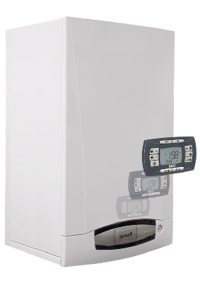 Котел газовый NUVOLA3 COMFORT 320Fi настенный 32 кВт двухконтурный с закрытой камерой сгорания, с встроенным бойлером из нержавеющей стали емкостью 60 л, с выносной панелью управления