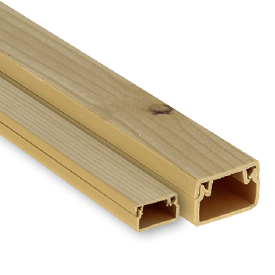 Канал кабельный 15х10 (свет. дерево) -Plast EKF kk-15-10w