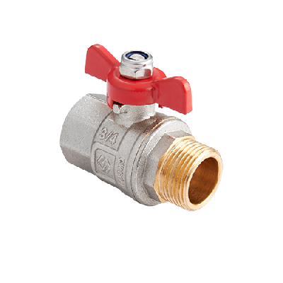 Кран шаровый 1' ВН ручка бабочка MVI BV.514.06